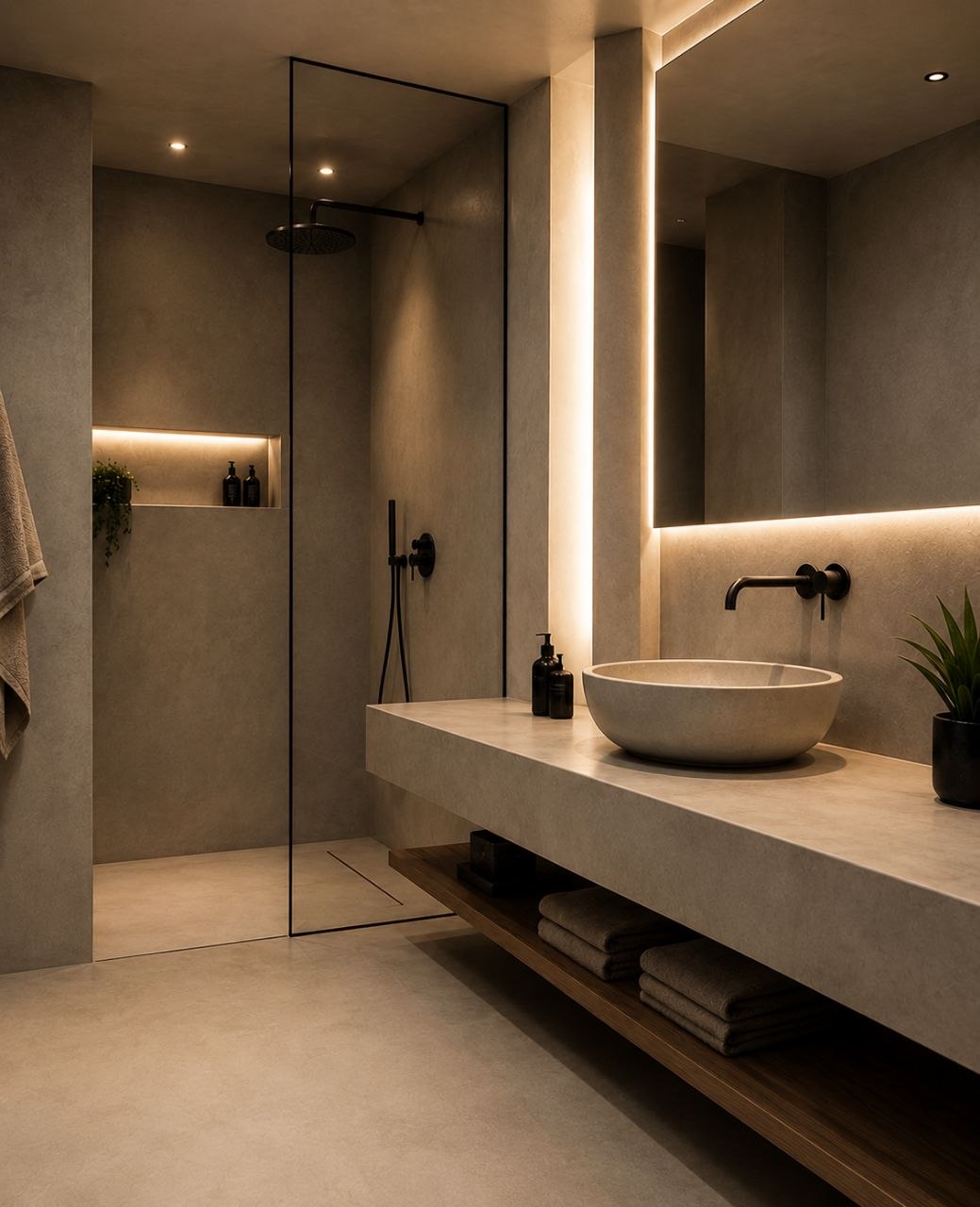 Microcemento en Baños