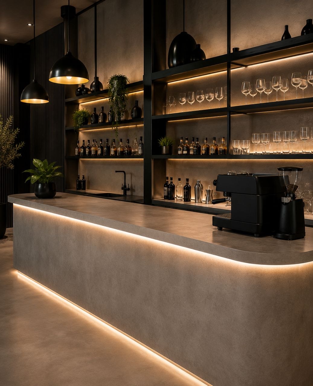 Microcemento en Locales Comerciales